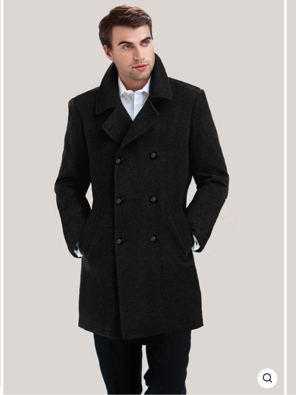 LORNE Vintage Wool Cashmere Double-Breasted Blazer | Made in Canada | Size 18